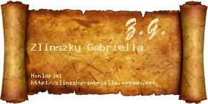 Zlinszky Gabriella névjegykártya