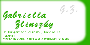 gabriella zlinszky business card